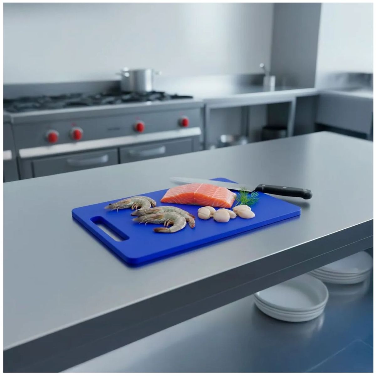 ICHIMATSU - Tabla de Picar Rectangular Azul ICHIMATSU