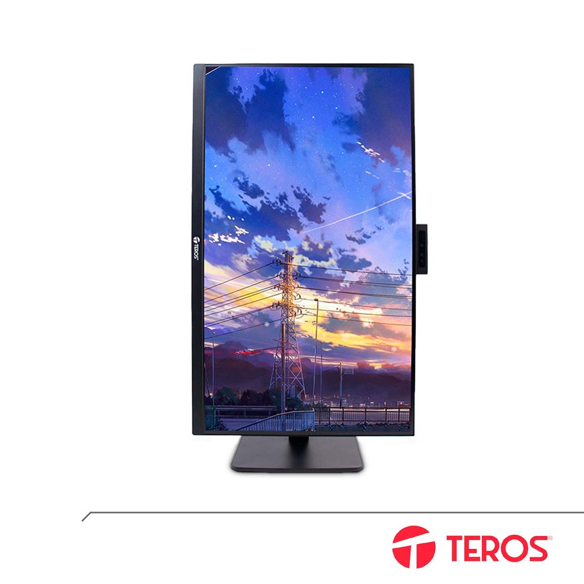 TEROS - Monitor Plano TE-2715CS 27″ QHD IPS 100Hz Cámara 5 MP Parlantes Micrófono