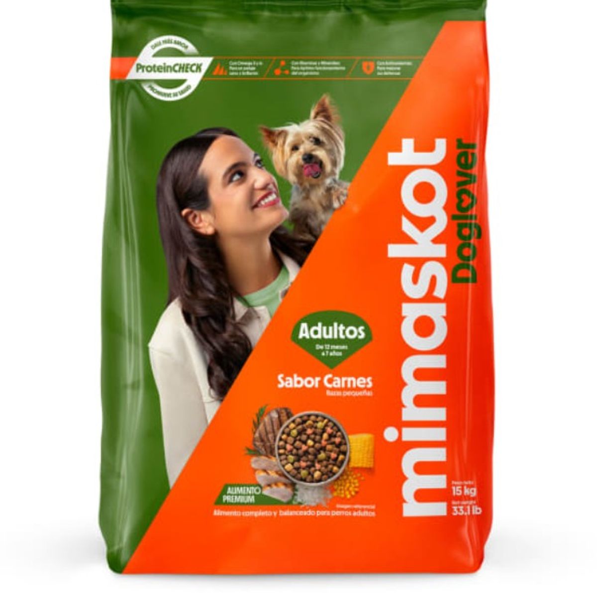 Alimento para Perro Adulto Mimaskot Carnes Razas Pequeñas 15 Kg, marca MIMASKOT - Foto Principal