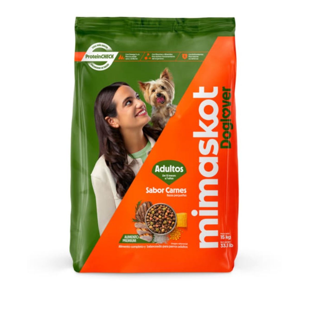 Alimento para Perro Adulto Mimaskot Carnes Razas Pequeñas 15 Kg, marca MIMASKOT - Foto Principal