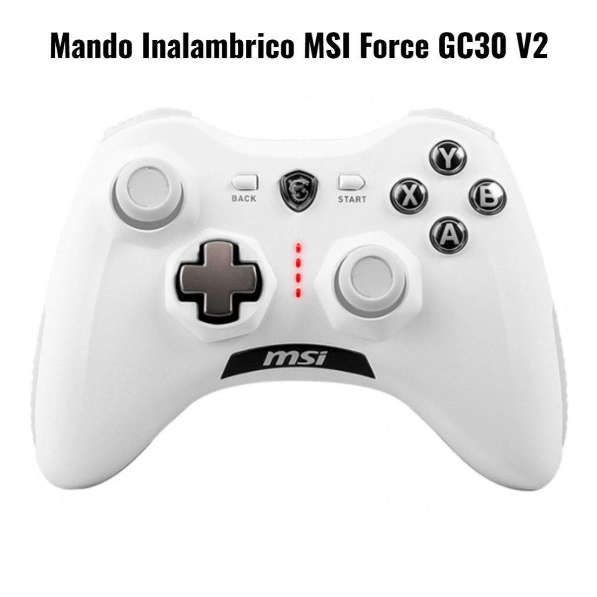 MSI - Mando Inalambrico MSI Force GC30 V2 White Gaming Controller USB 2.0