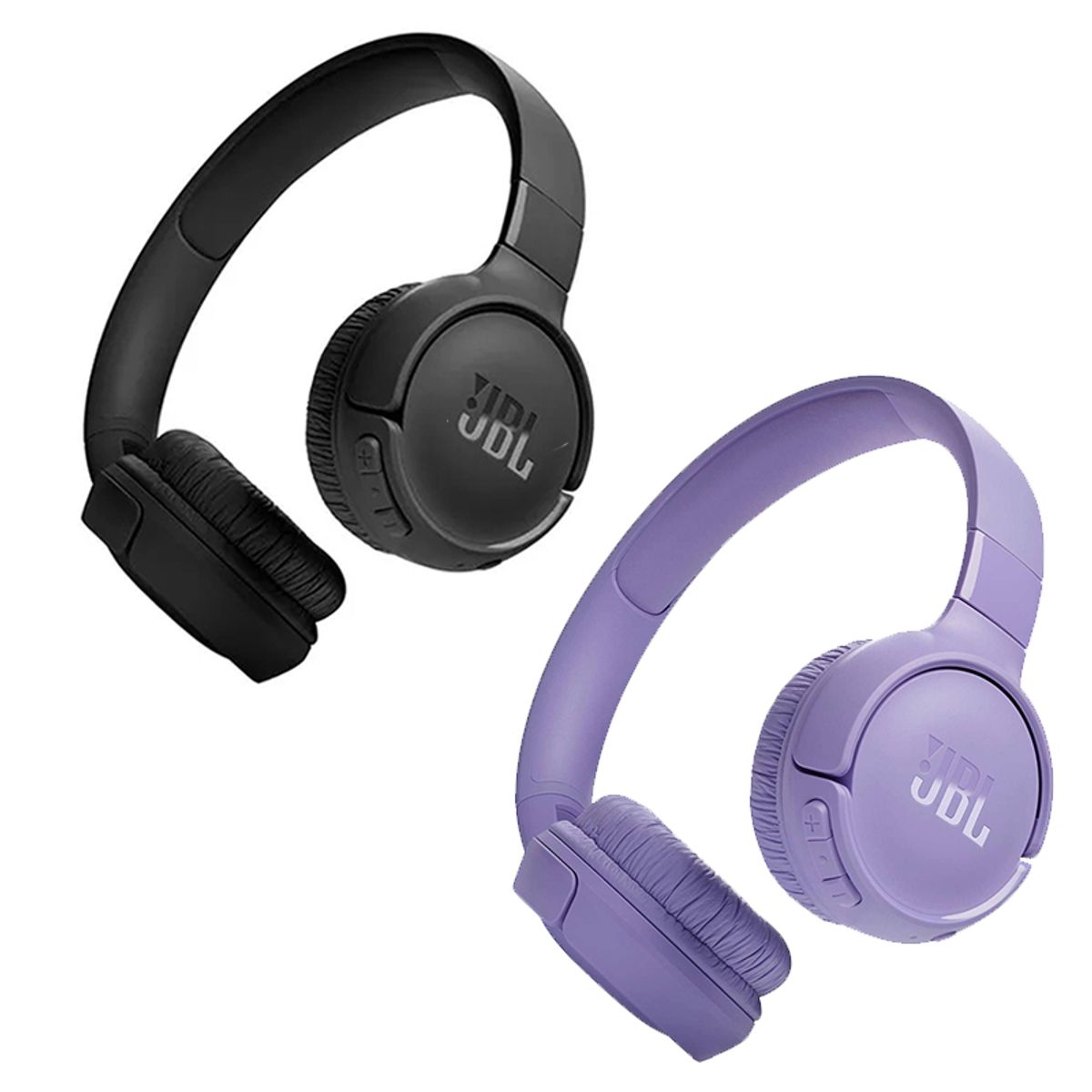 Set 2 De JBL Audífono Inalámbrico Tipo Diadema Tune 520BT Bluetooth 53 -Negro y Morado, marca JBL - Foto Principal