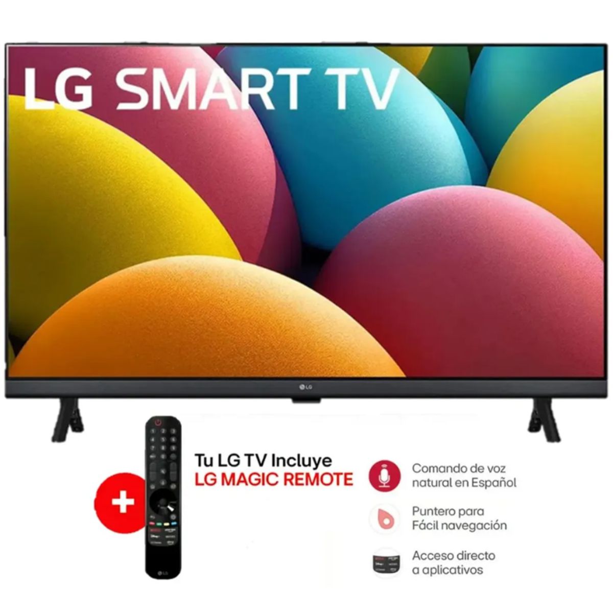 LG - Televisor 32 HD LG Smart TV 32LR600BPSC ThinQ AI + magic