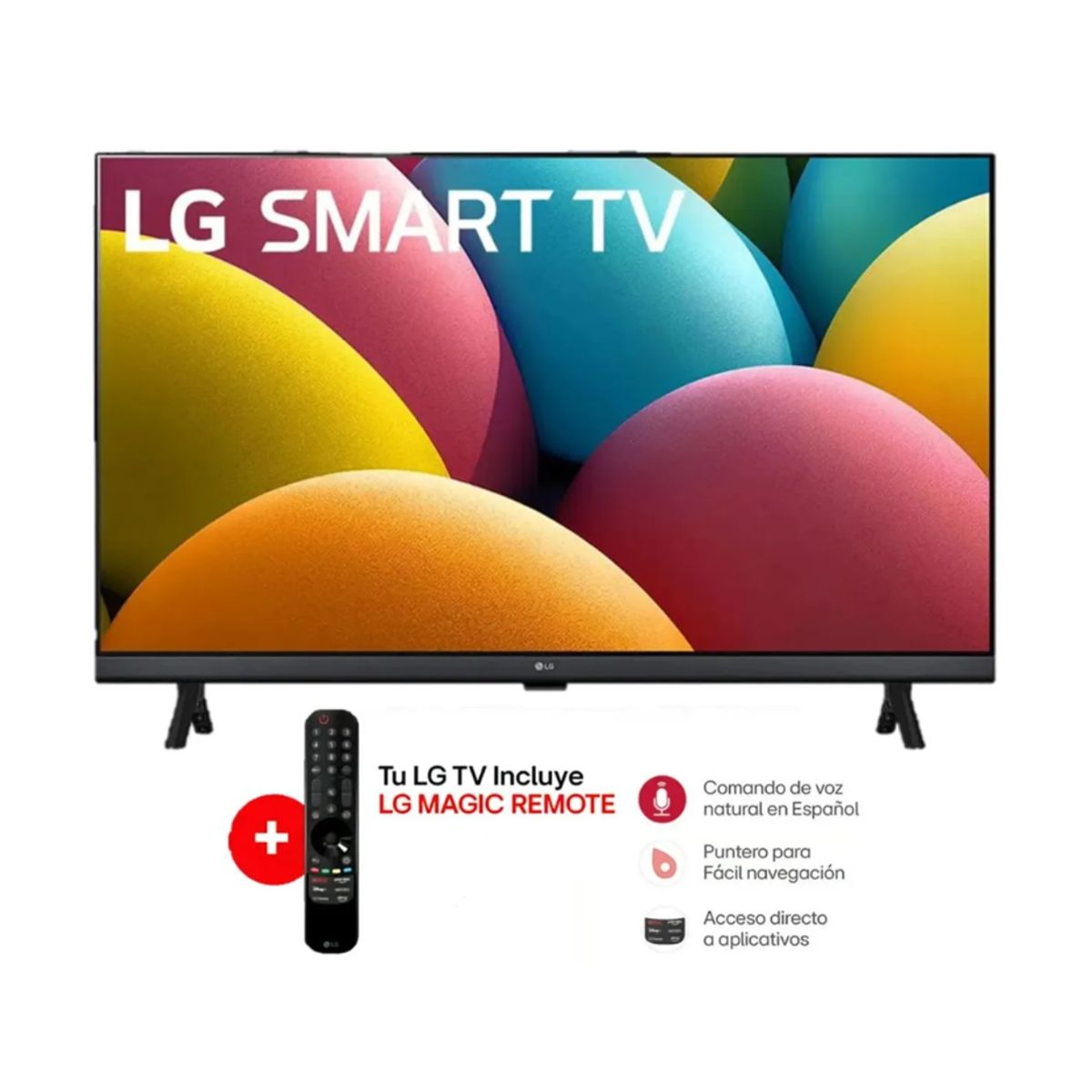 LG - Televisor 32 HD LG Smart TV 32LR600BPSC ThinQ AI + magic