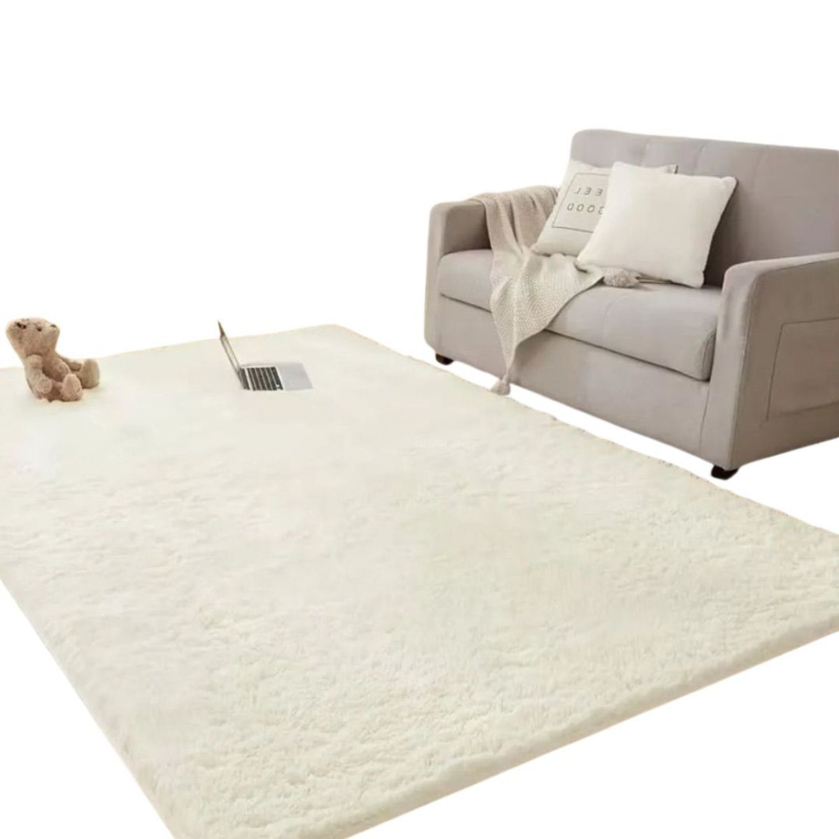 SALA FABULOSA - Alfombra decorativa color perla