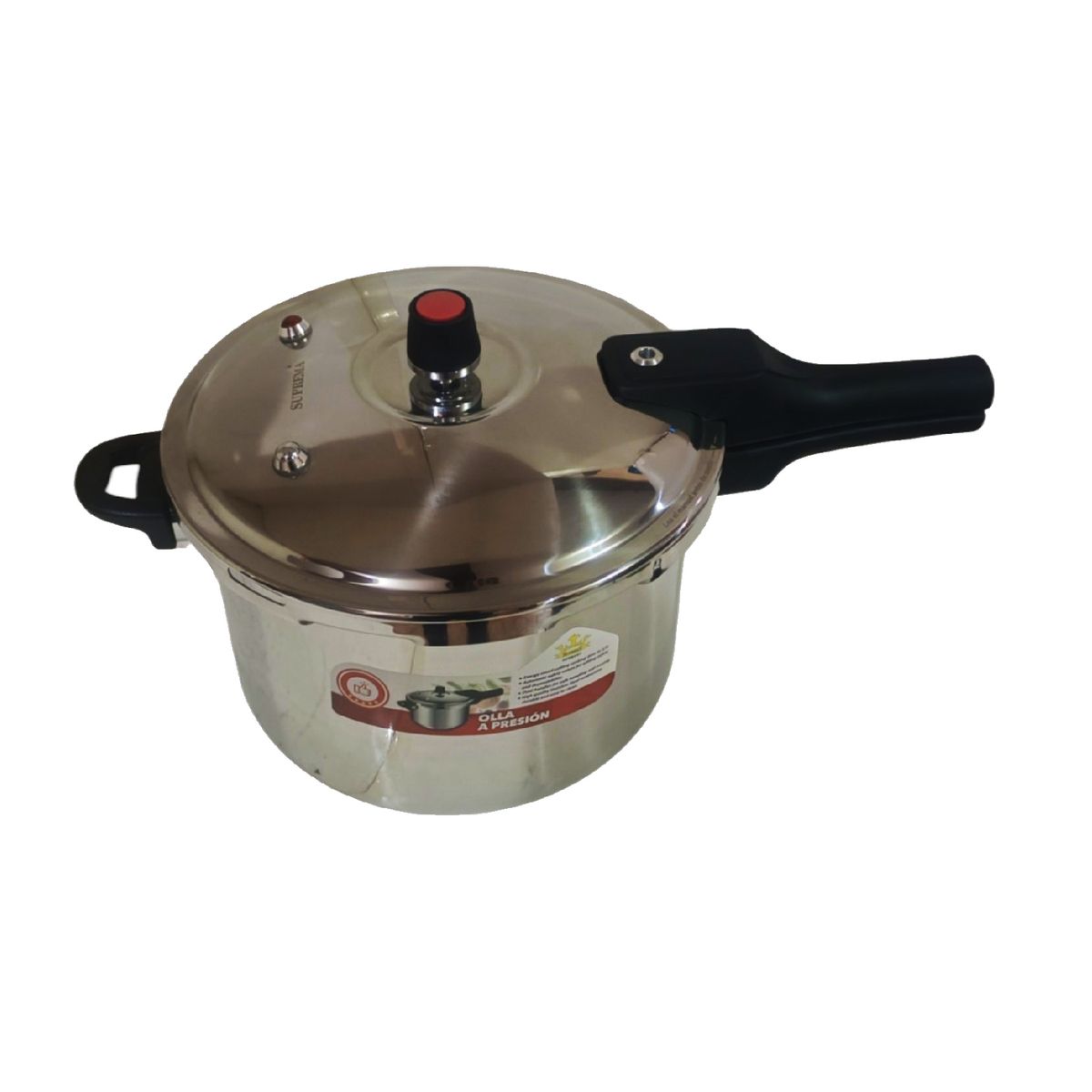 GENERICO - Olla a Presión SUPREMA 9 Litros Acero Inoxidable SU-P006-9L