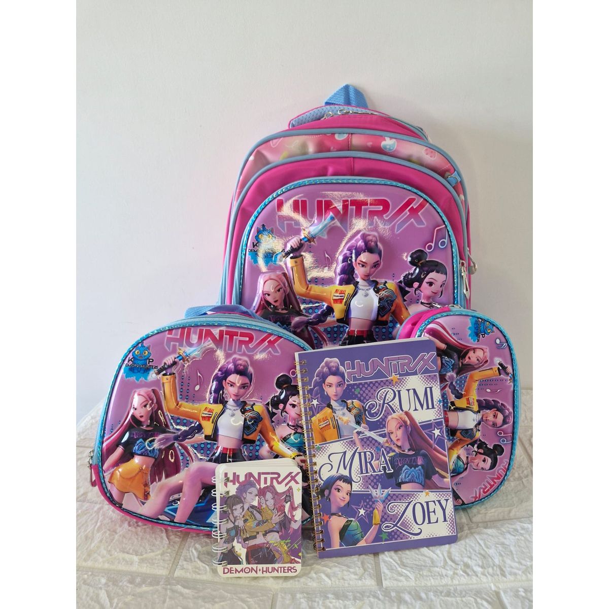 GENERICO - Set Mochila Kpop Las Guerreras K-pop Huntrix Cazadoras de demonios