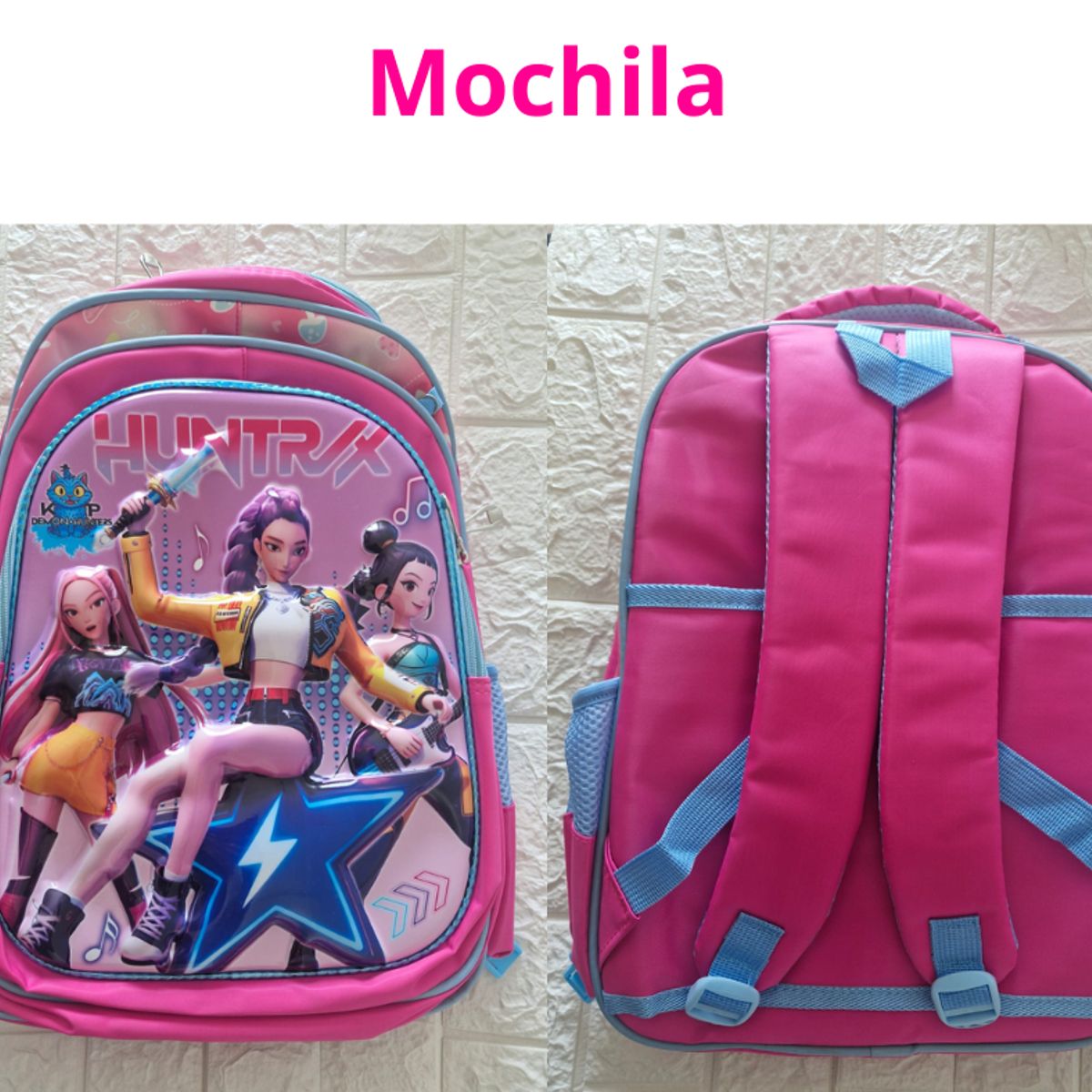 GENERICO - Set Mochila Kpop Las Guerreras K-pop Huntrix Cazadoras de demonios