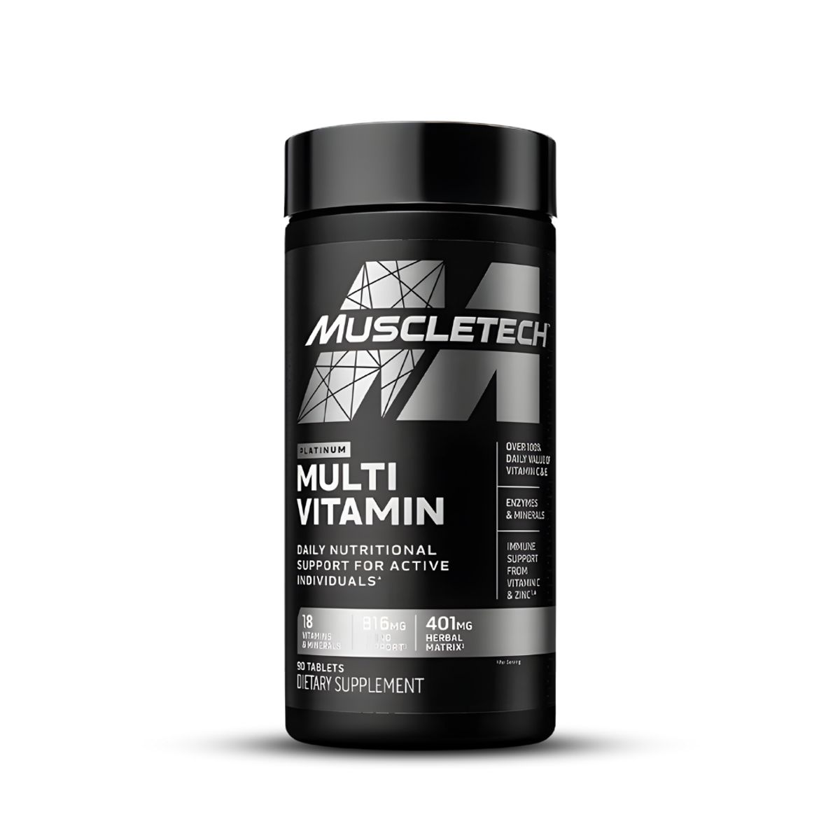 Muscletech - Platinum Multivitaminico Muscletech - Vitaminas y Minerales Muscletech 90 Tabletas