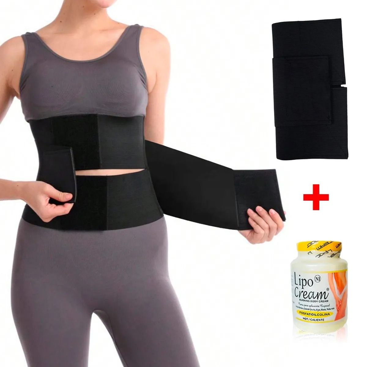 SM - PACK Faja de 3 Velcros + Lipocream Crema Reductora