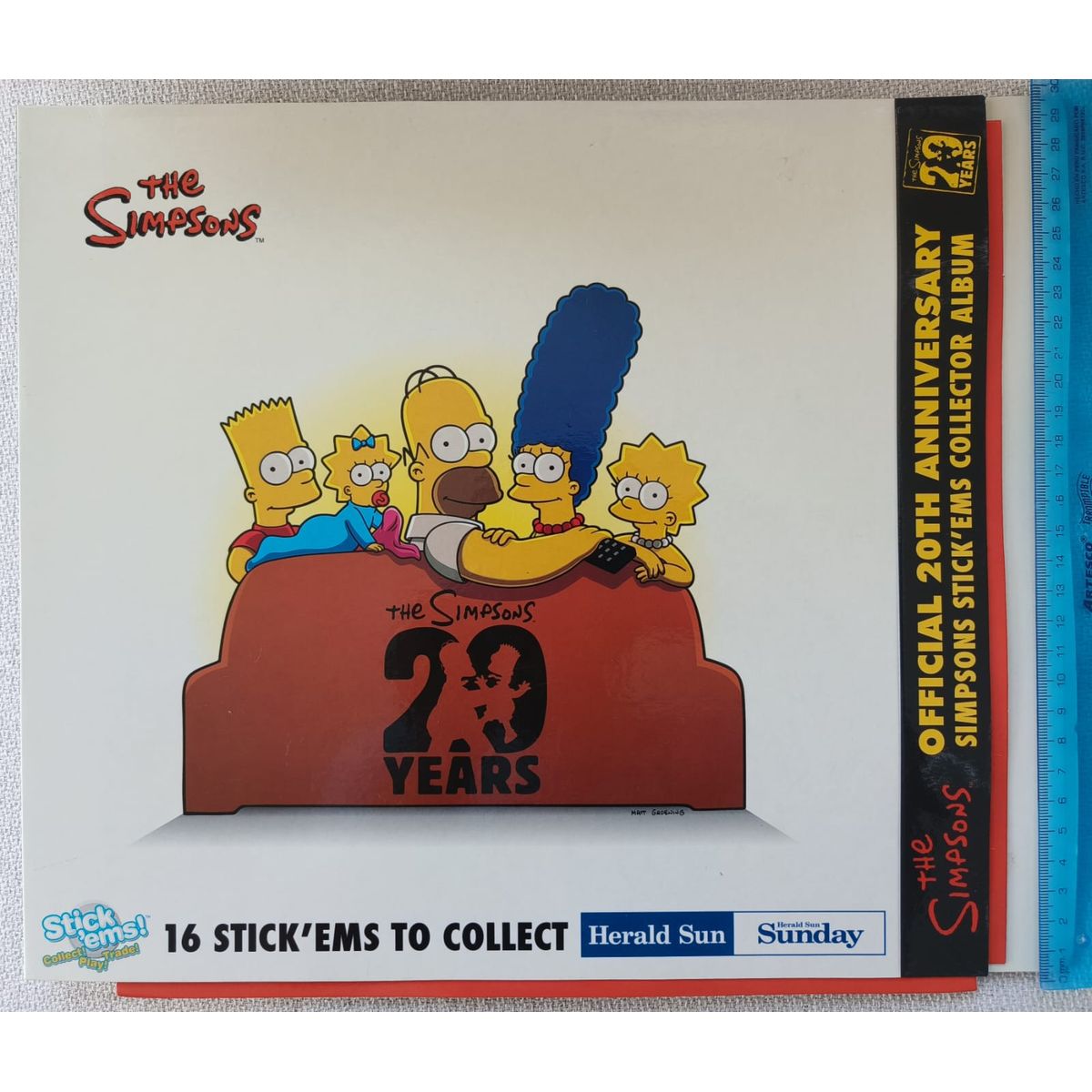 GENERICO - ALBUM SIMPSONS SPRINGFIELD 20 ANIVERSARIO (AUSTRALIA)