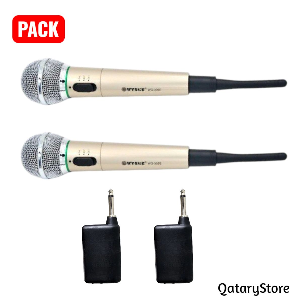 OEM - Par de Microfonos Inalambricos ideal para Karaoke Fiestas Entrevistas Conferencias