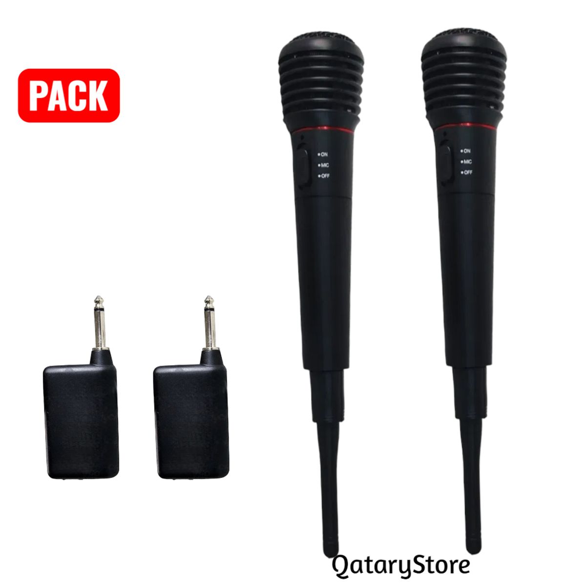 OEM - Par de Microfonos Inalambricos ideal para Karaoke Fiestas Entrevistas Conferencias