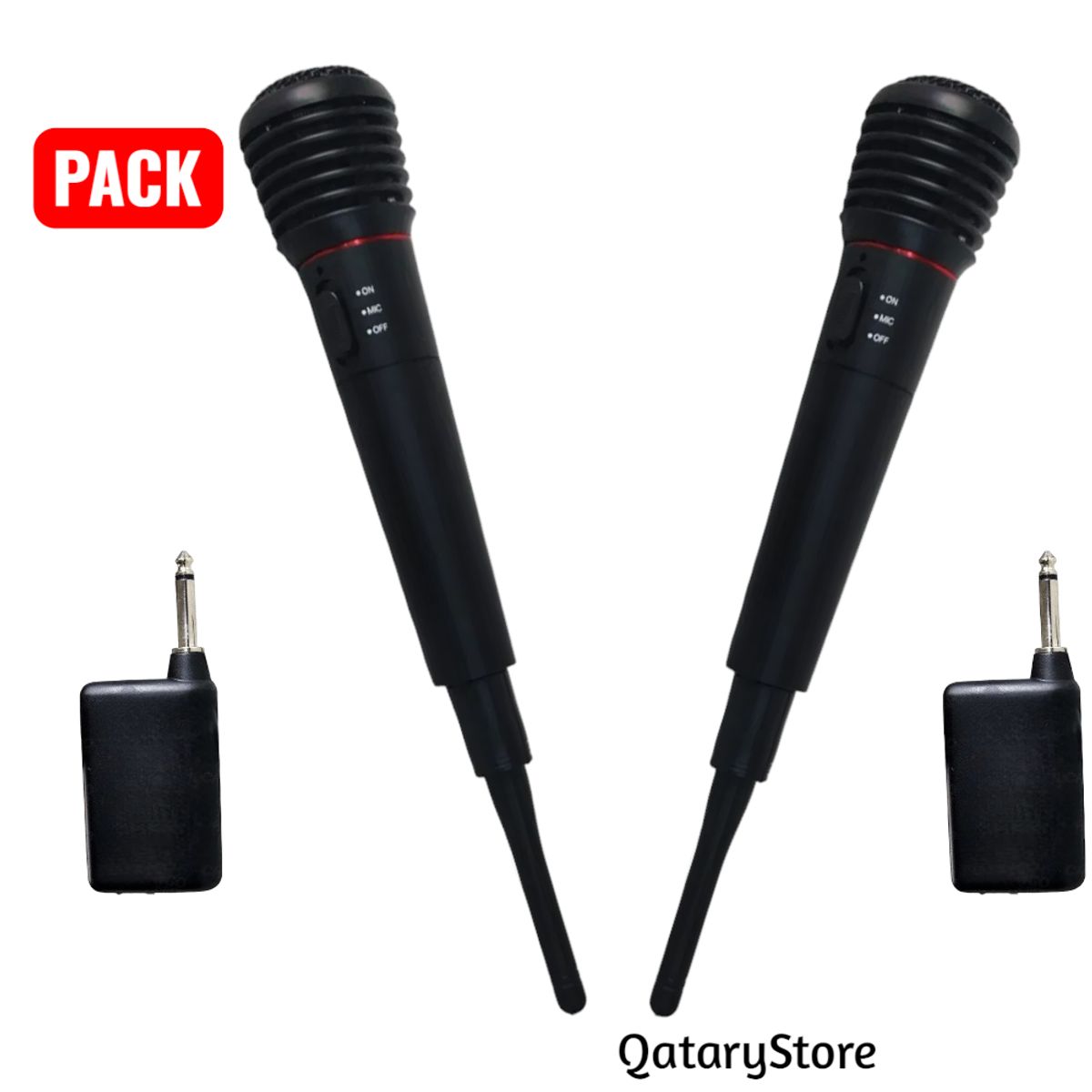 OEM - Par de Microfonos Inalambricos ideal para Karaoke Fiestas Entrevistas Conferencias