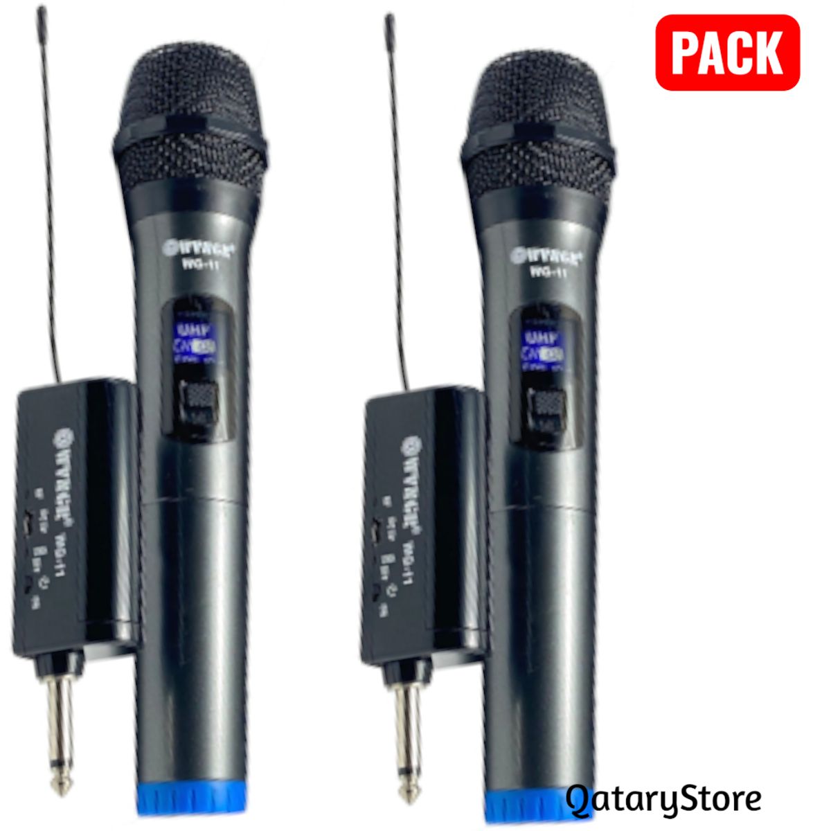 OEM - Par de Microfonos Inalámbrico Profesional Ideal para Eventos Y Karaoke