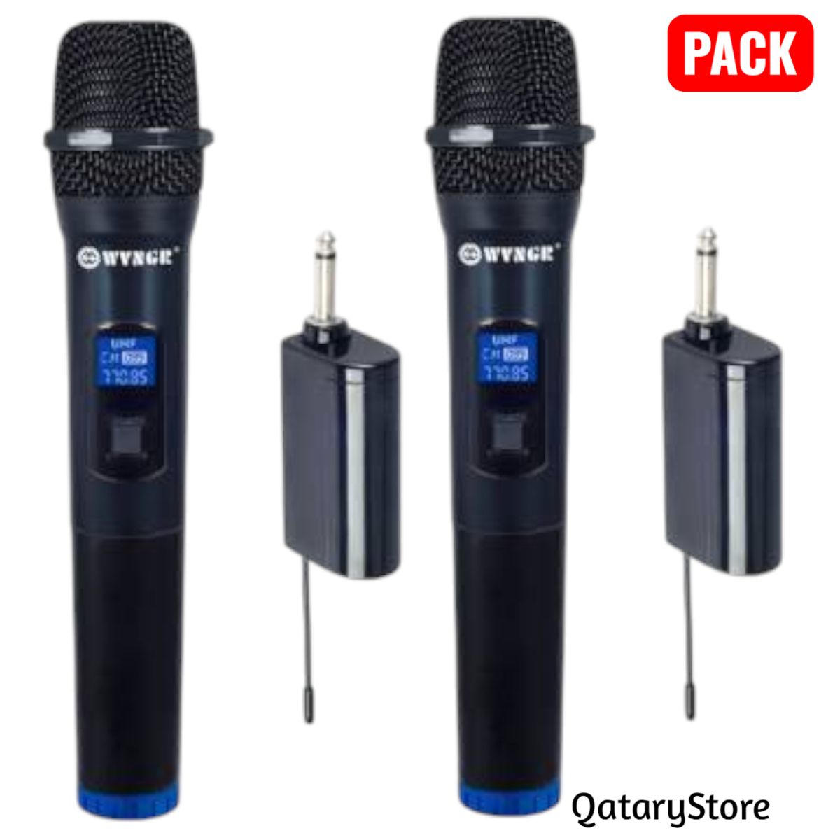 OEM - Par de Microfonos Inalámbrico Profesional Ideal para Eventos Y Karaoke