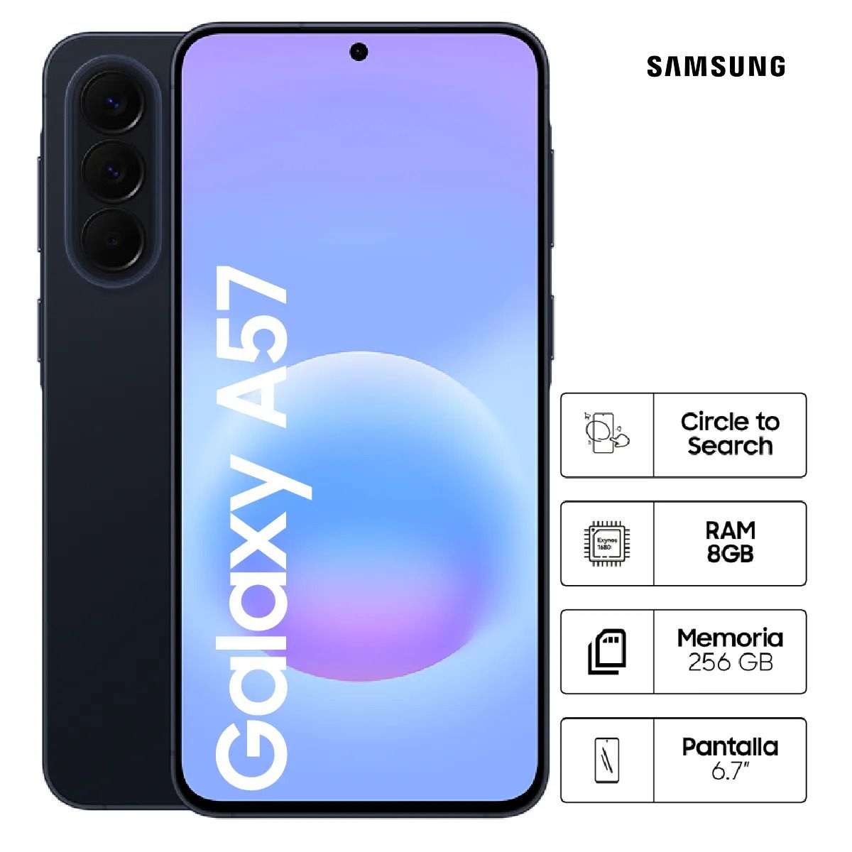 SAMSUNG - Celular Samsung Galaxy A57 5G 8GB 256 GB Azul Dark