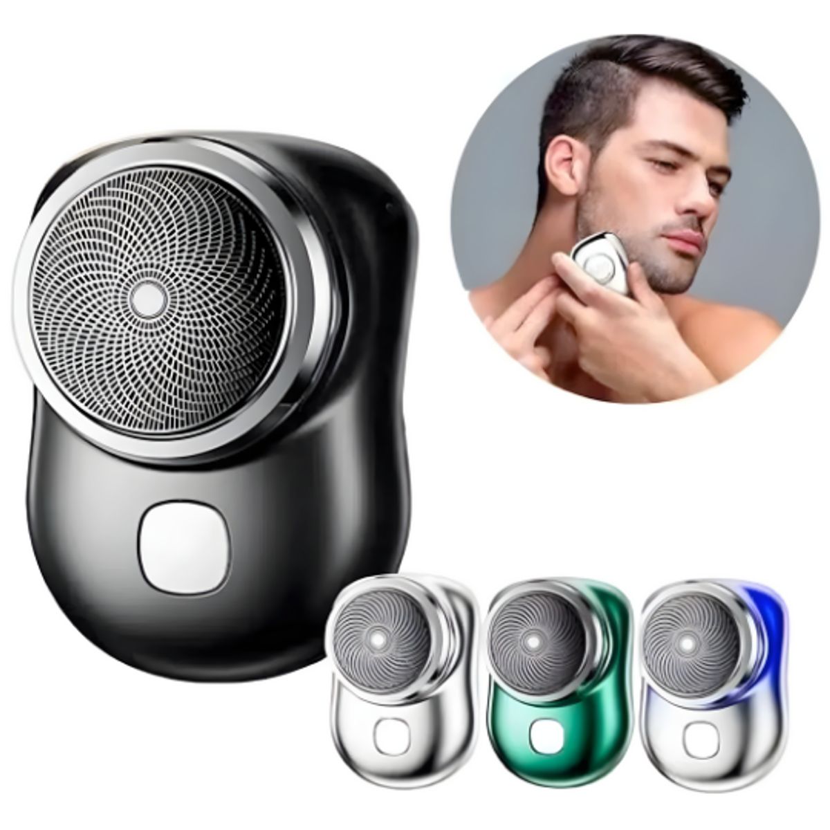 GENERICO - Mini Afeitador Bolsillo Eléctrica Portátil Recargable