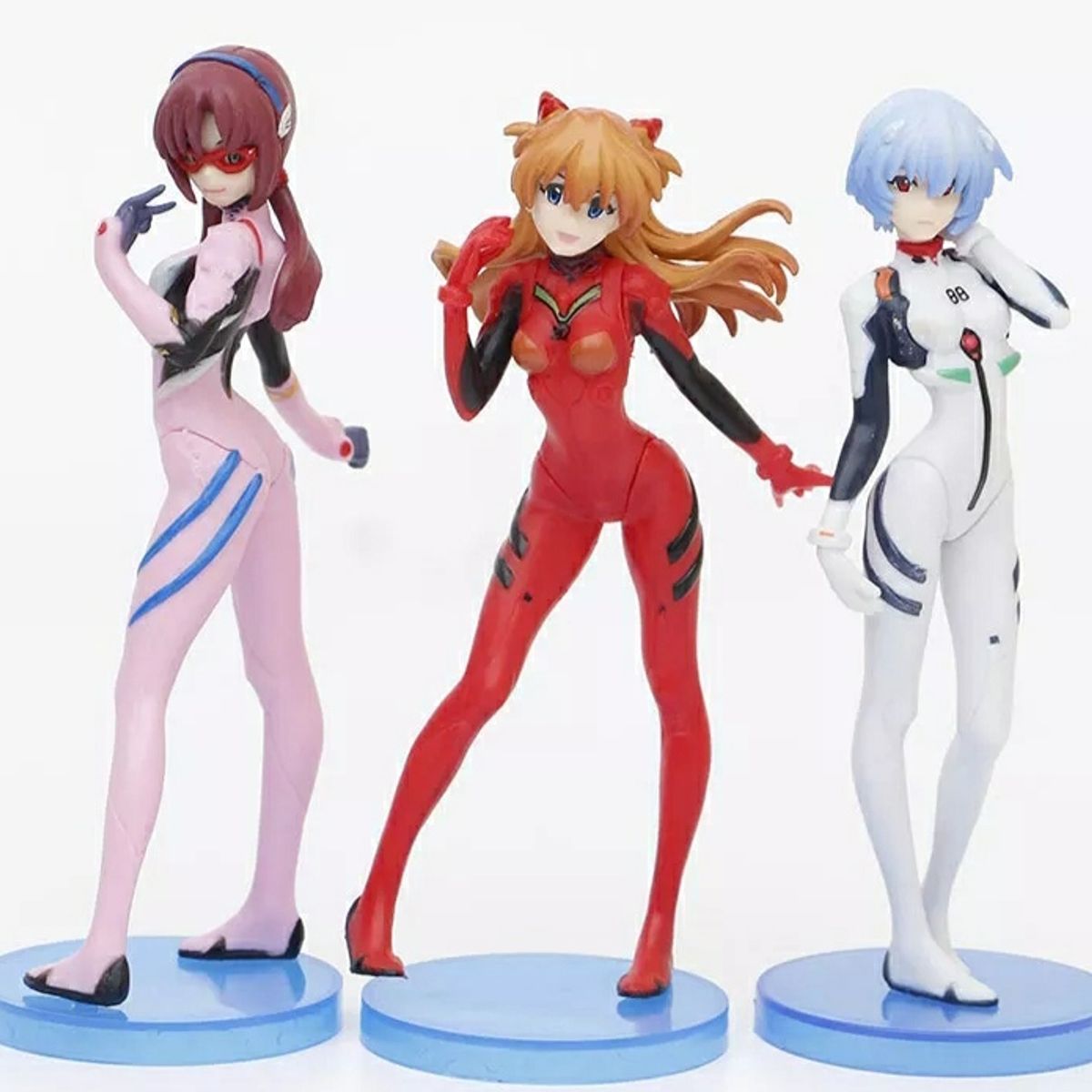 GENERICO - SET EVANGELION ASUKA LANGLEY REI AYANAMI MARI ILLUSTRIOUS