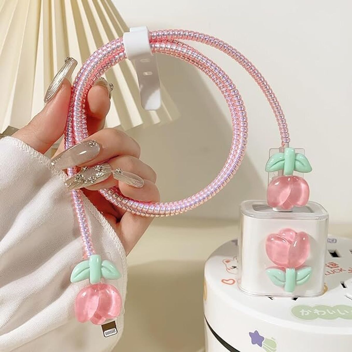 GENERICO - Protector o cases de cargador para Iphone TULIPÁN