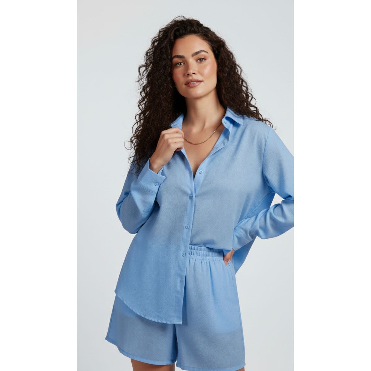 MISS LADY - Short Básico Mujer Lino