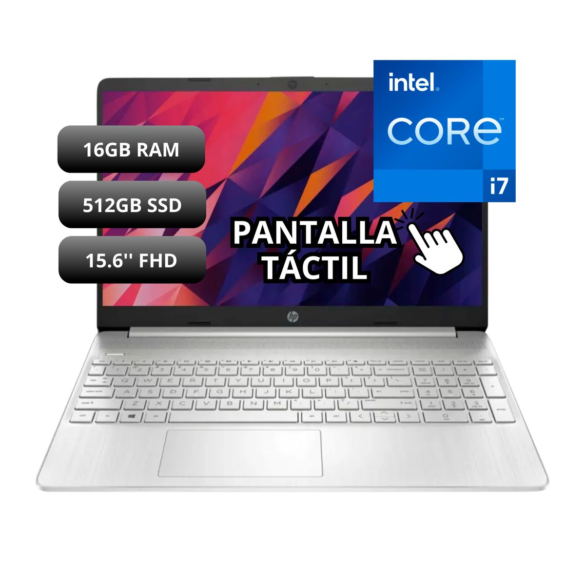 HP - Laptop HP 8L708UA 156 Táctil Core i7 16GB 512GB W11