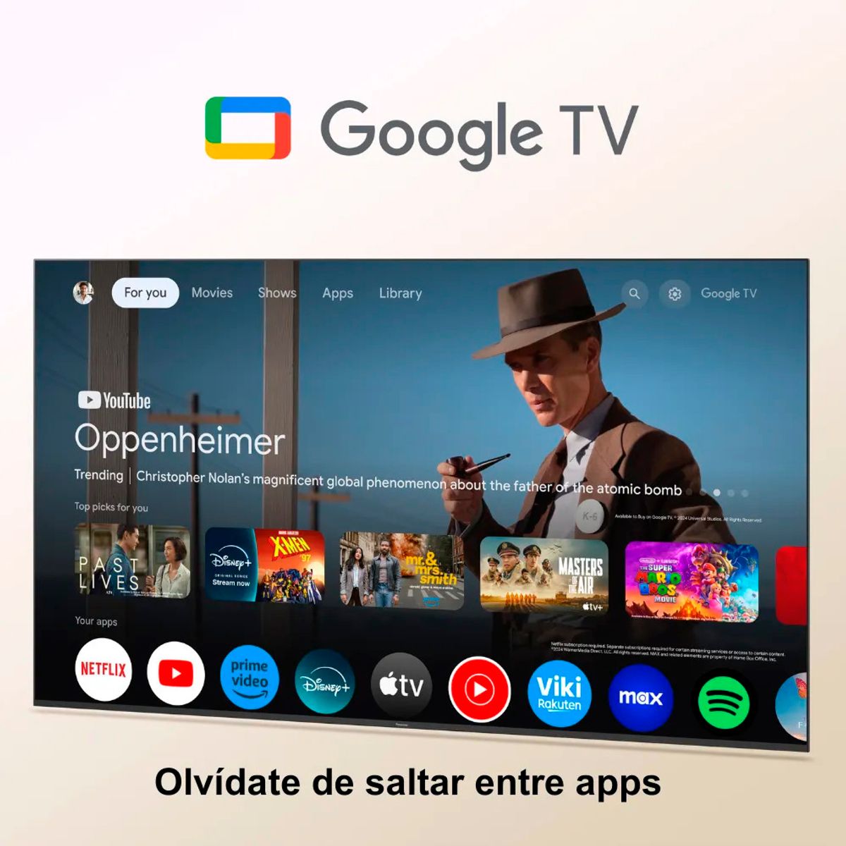 PANASONIC - Televisor Panasonic 32 Android Tv HD TC-32NS600P Sin borde - Negro