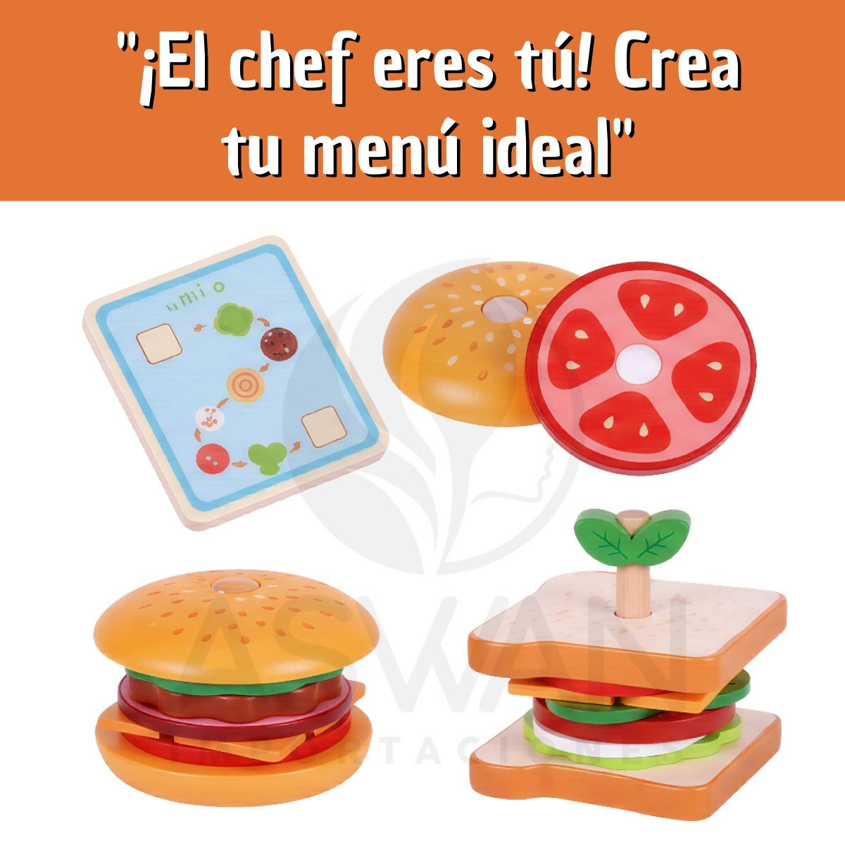 GENERICO - Juguete Hamburguesa y Sandwinch