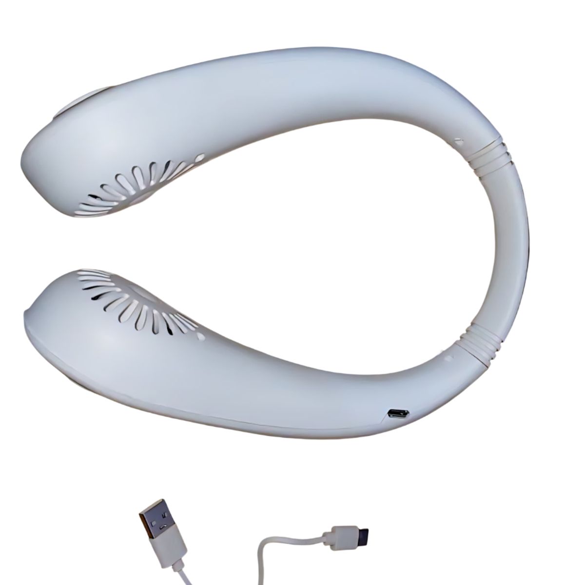 GENERICO - Ventilador de Cuello Portátil USB Recargable de 3 Velocidades