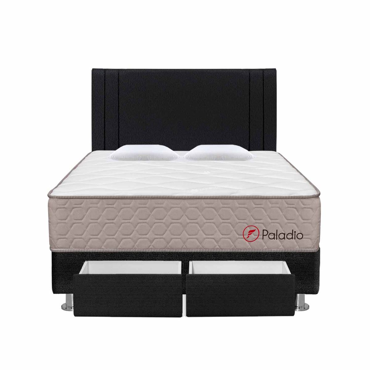 FORLI - Dormitorio 2 cajones Paladio Gris 2 Plz