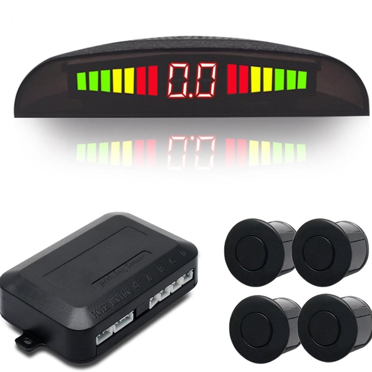 OEM - Kit Sensor de Retroceso Aparcamiento Radar Estacionamiento Todos Los Coches Sistema De Monitor