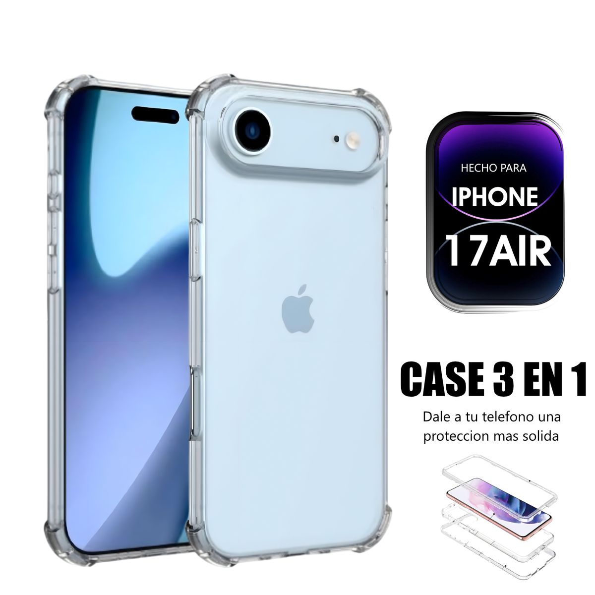 ASIA IMPORT - Case Triple es 3 en 1 Para Iphone 17 Air
