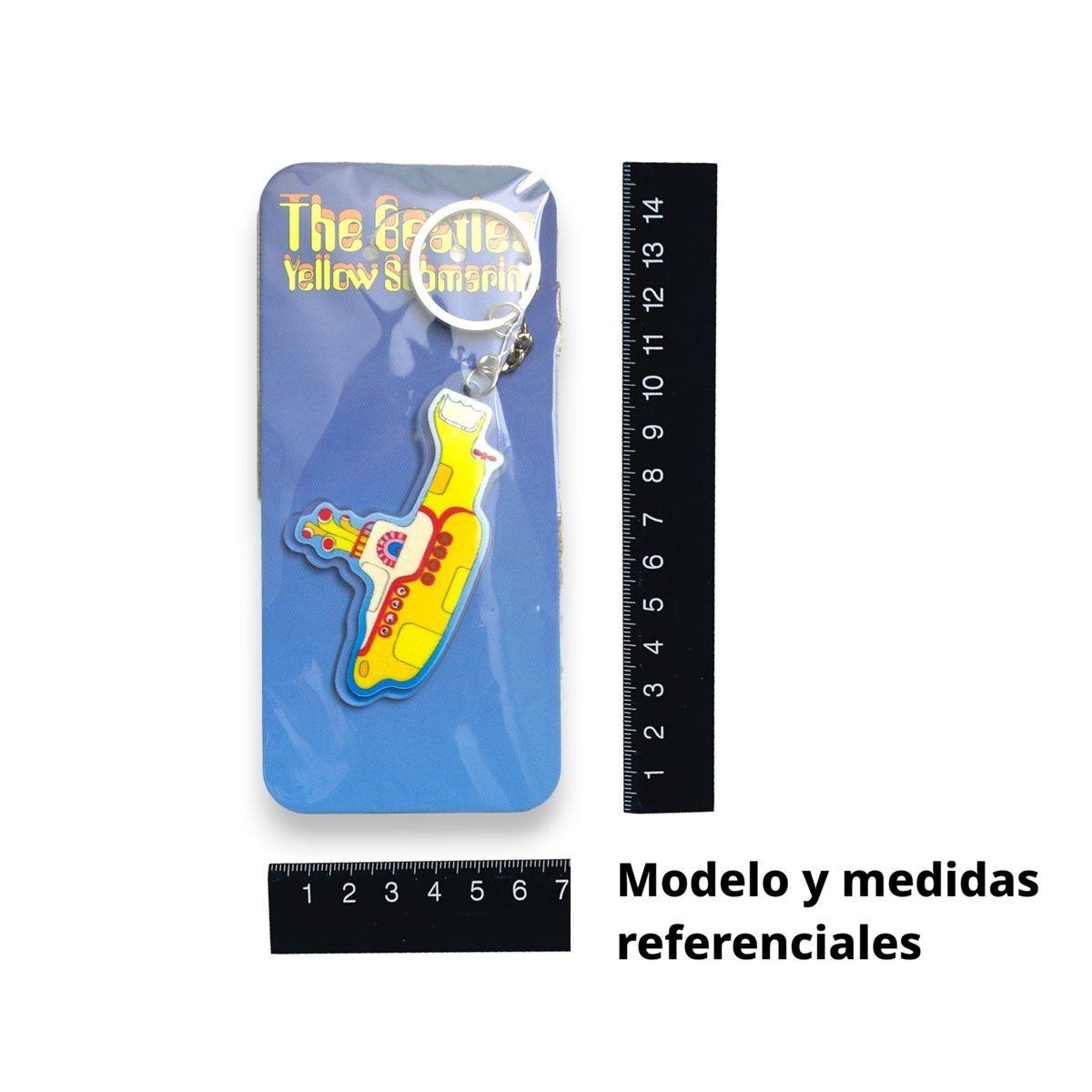 GENERICO - Llavero Acrílico Beatle Yellow Submarine - Pack por 5unid