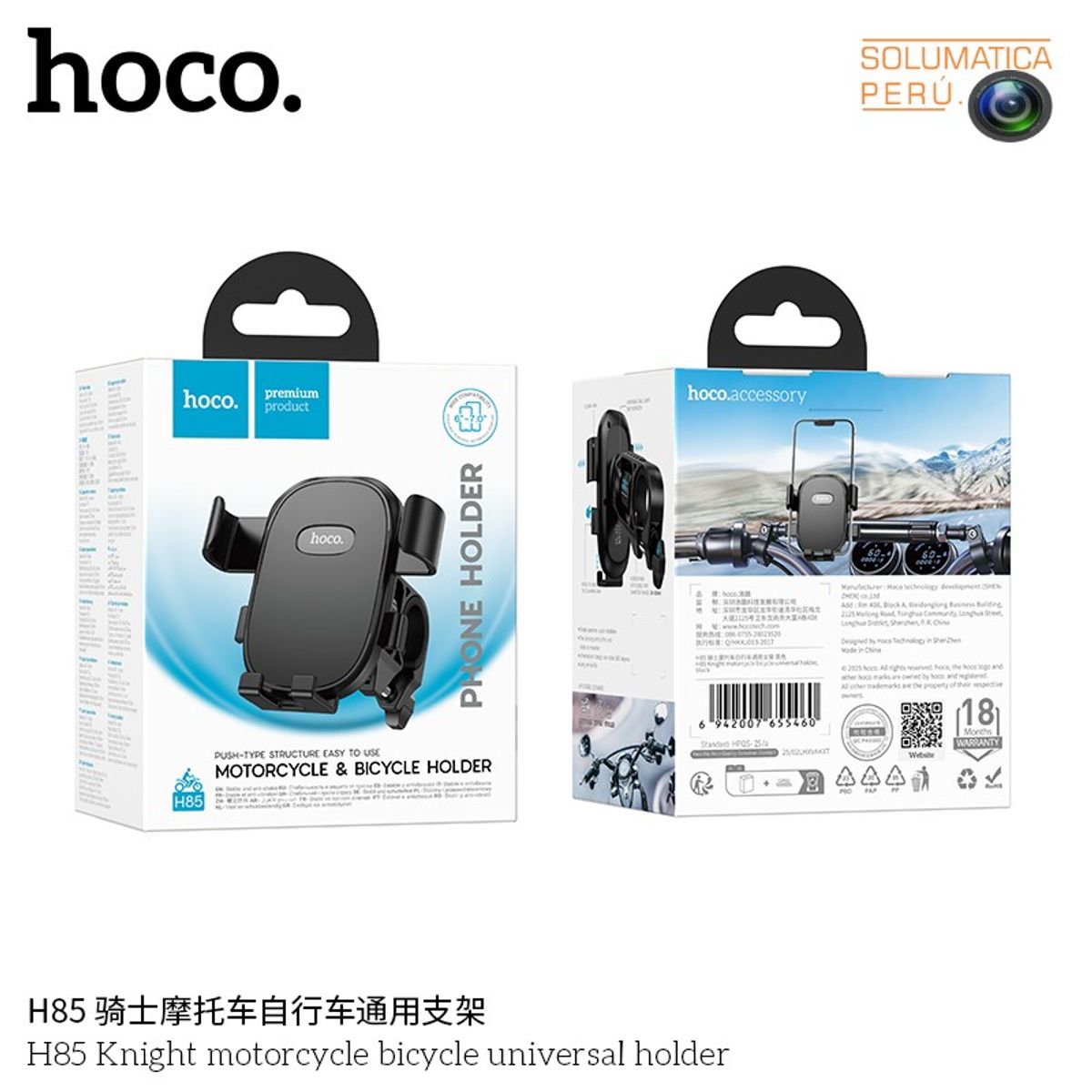 HOCO - Soporte Para Celular - Holder Universal - Bicicleta Moto Hoco