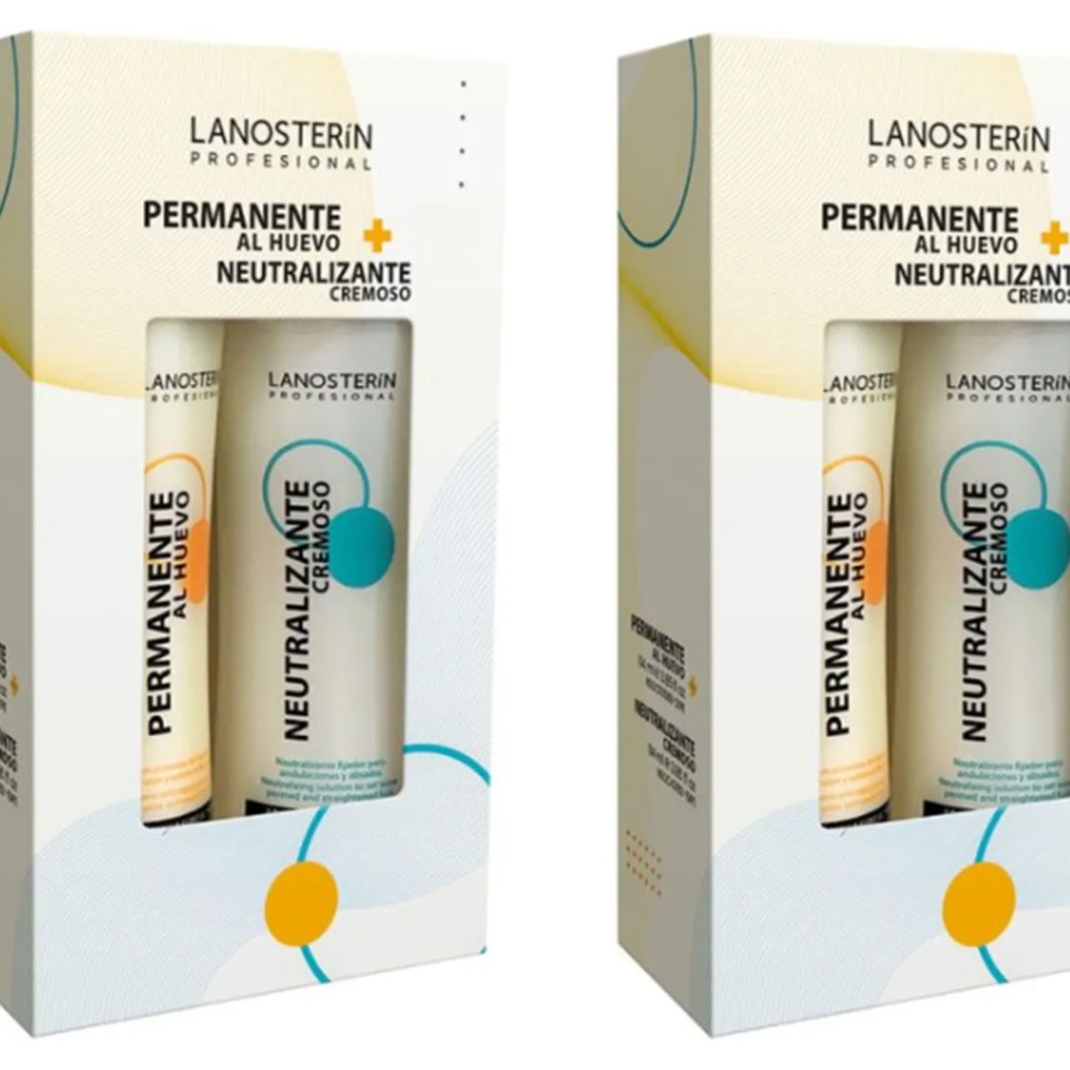 LANOSTERIN - PACKX2 -Kit Permanente al Huevo + Neutralizante Cremoso 114ML