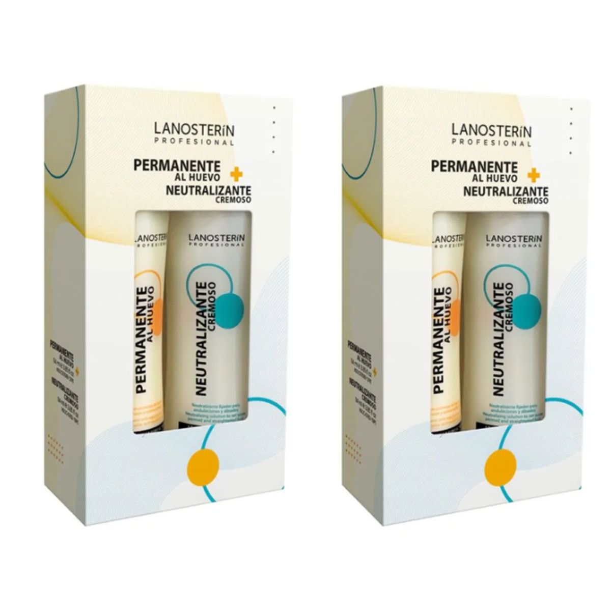 LANOSTERIN - PACKX2 -Kit Permanente al Huevo + Neutralizante Cremoso 114ML