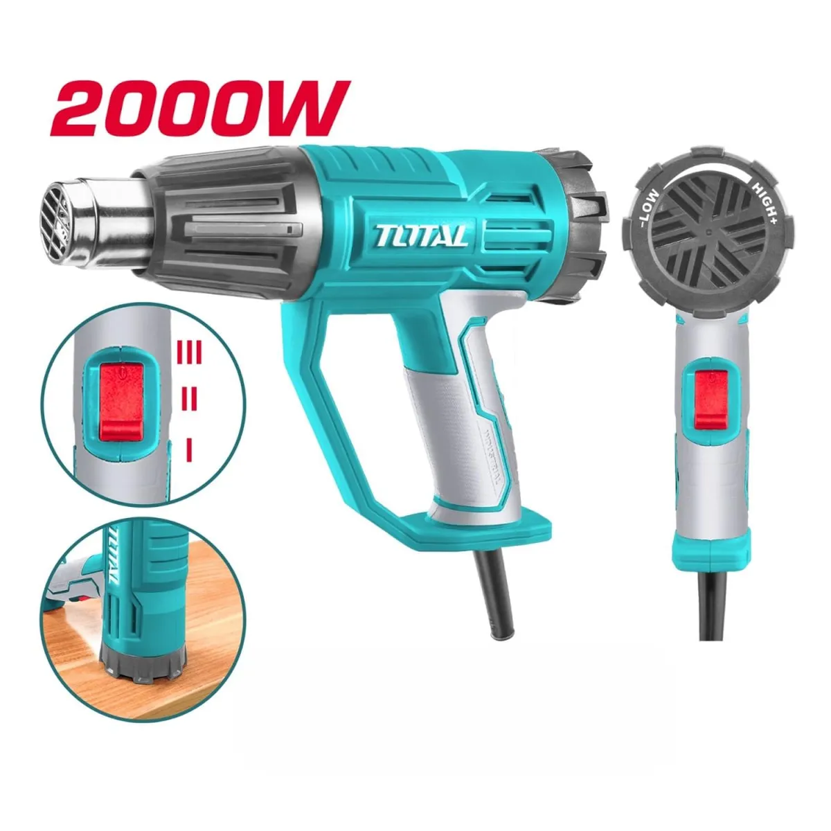 Pistola de calor 2000w temperatura ajustable total, marca Truper - Foto 2