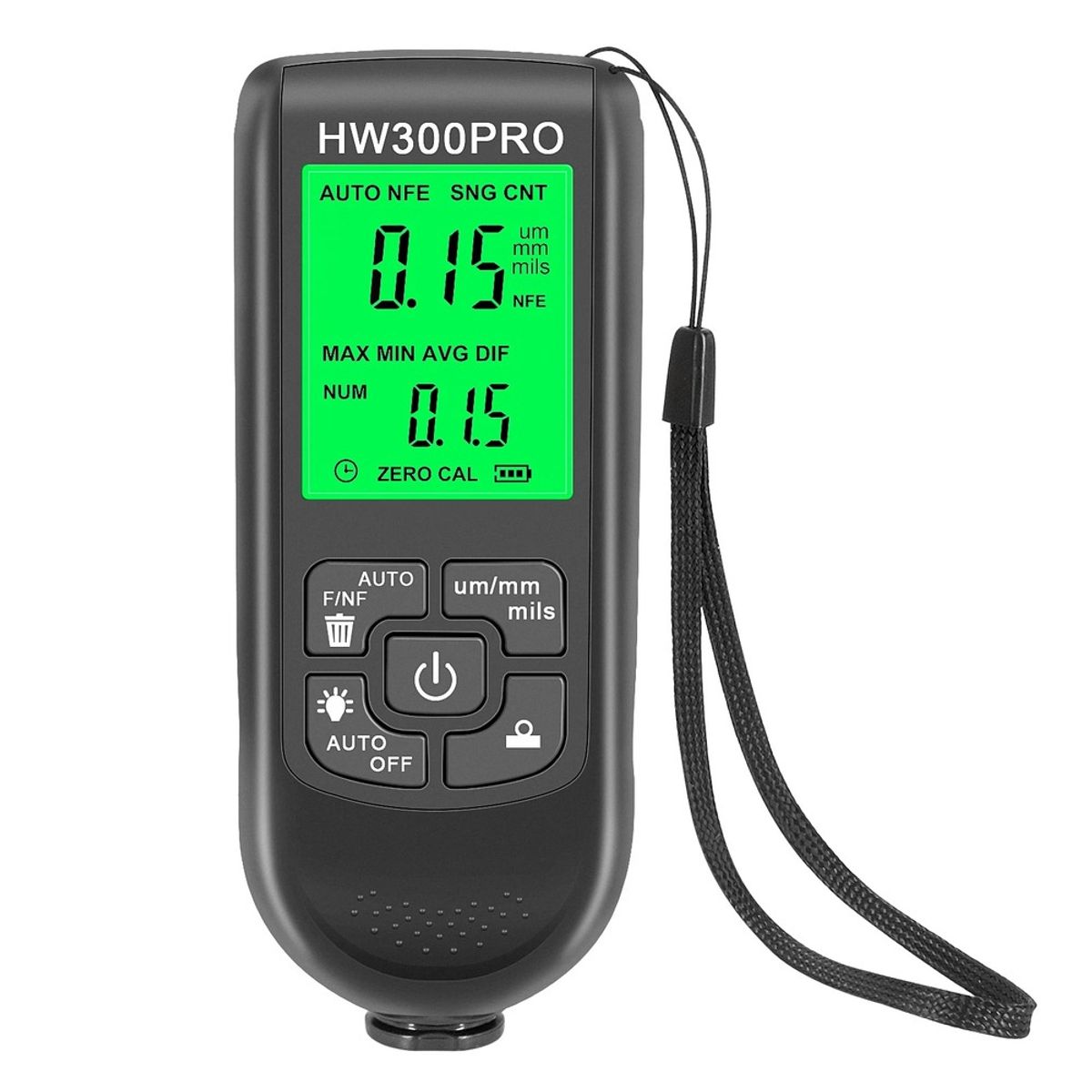 GENERICO - Medidor De Espesor De Pintura Alta Precisión 0-2000μm Hw300 Pro