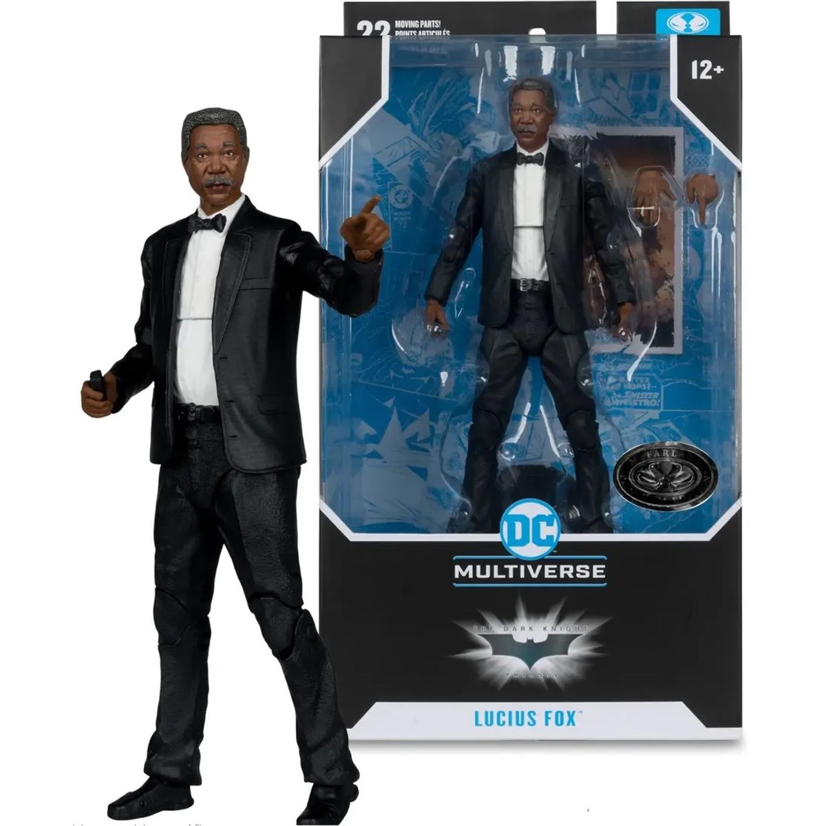 GENERICO - BATMAN BEGINS - LUCIUS FOX MCFARLANE TOYS MORGAN FREEMAN