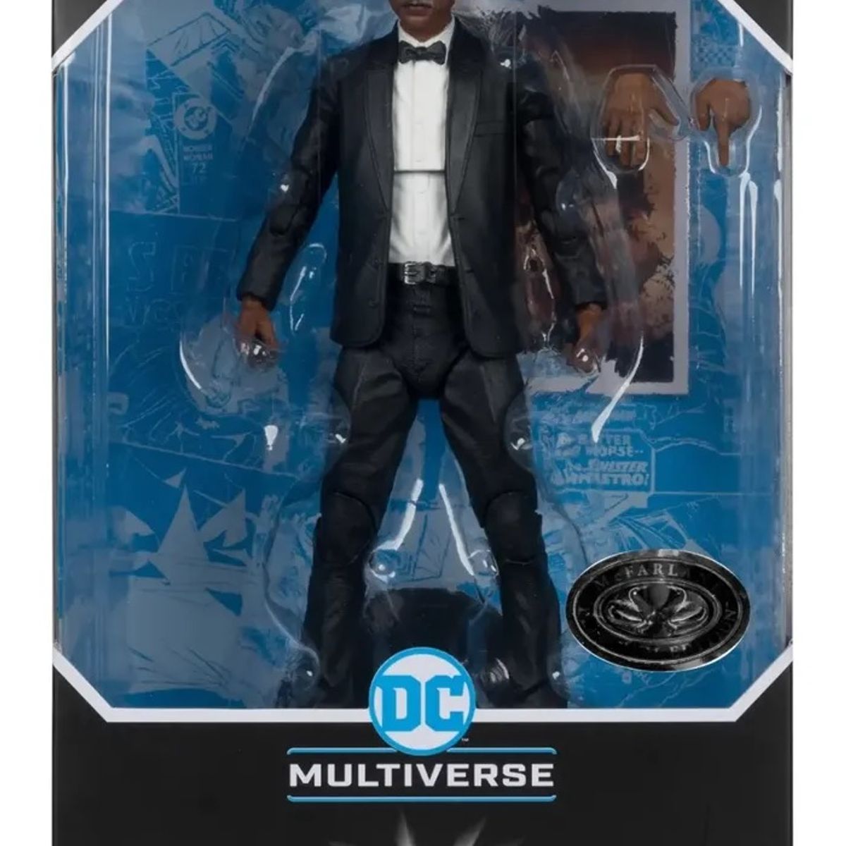 GENERICO - BATMAN BEGINS - LUCIUS FOX MCFARLANE TOYS MORGAN FREEMAN