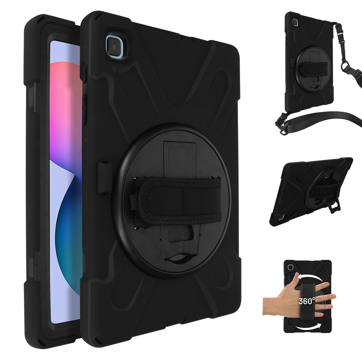 GENERICO - FUNDA ARMOR PARA TABLET SAMSUNG TAB S6 LITE 104 SM-P610 NEGRO