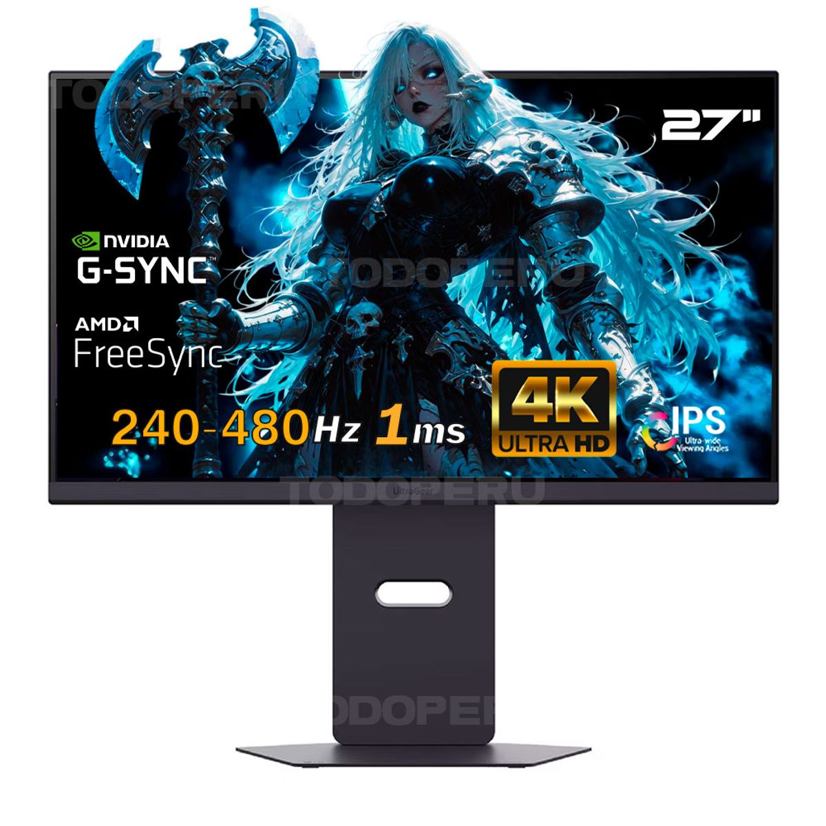 LG - Monitor LG UltraGear 27G850A-B Nano IPS UHD 4K de 27 Dual MODE 4K UHD 240hz - FHD 480hz 1ms