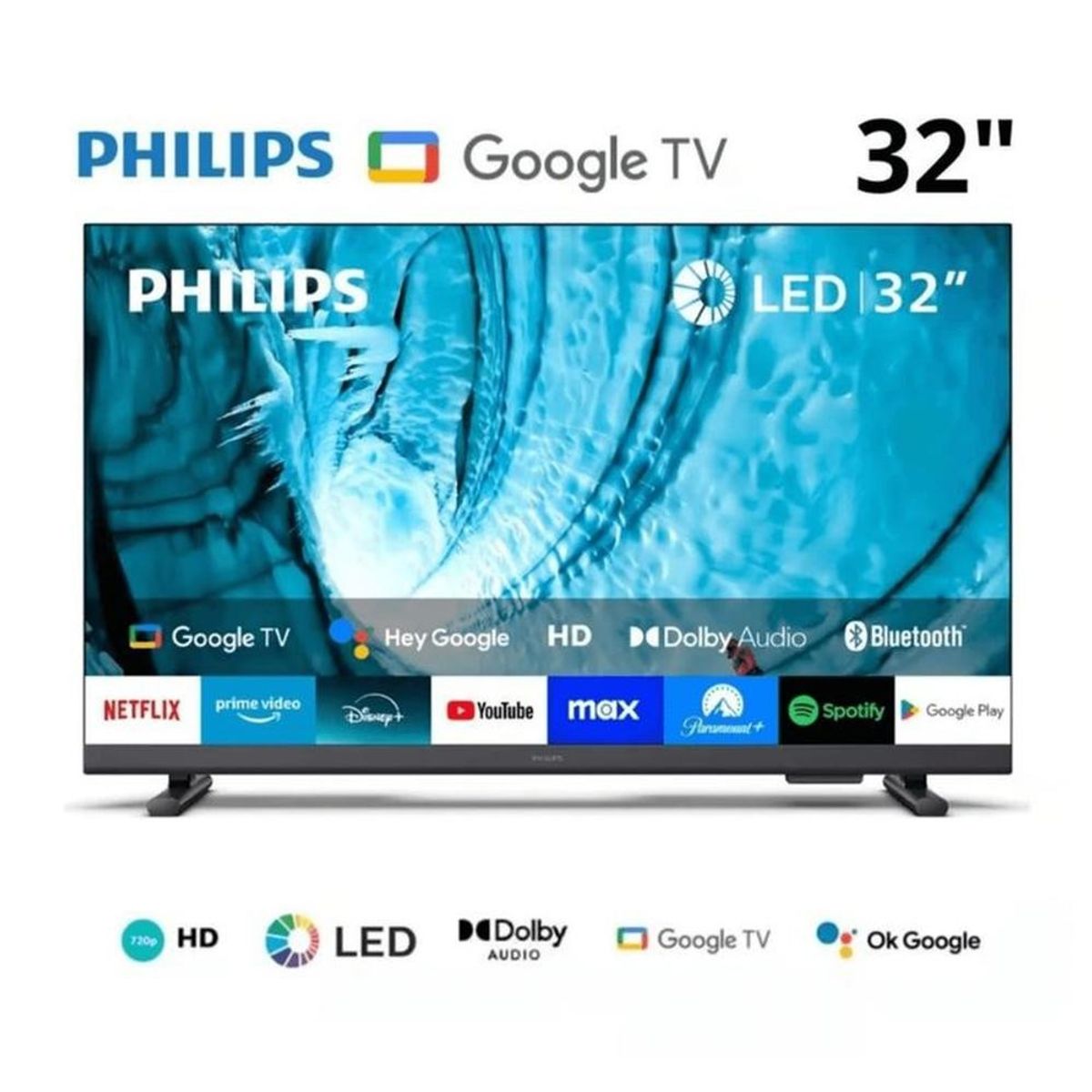 PHILIPS - Televisor Philips Smart TV 32 LED 32PHD6909