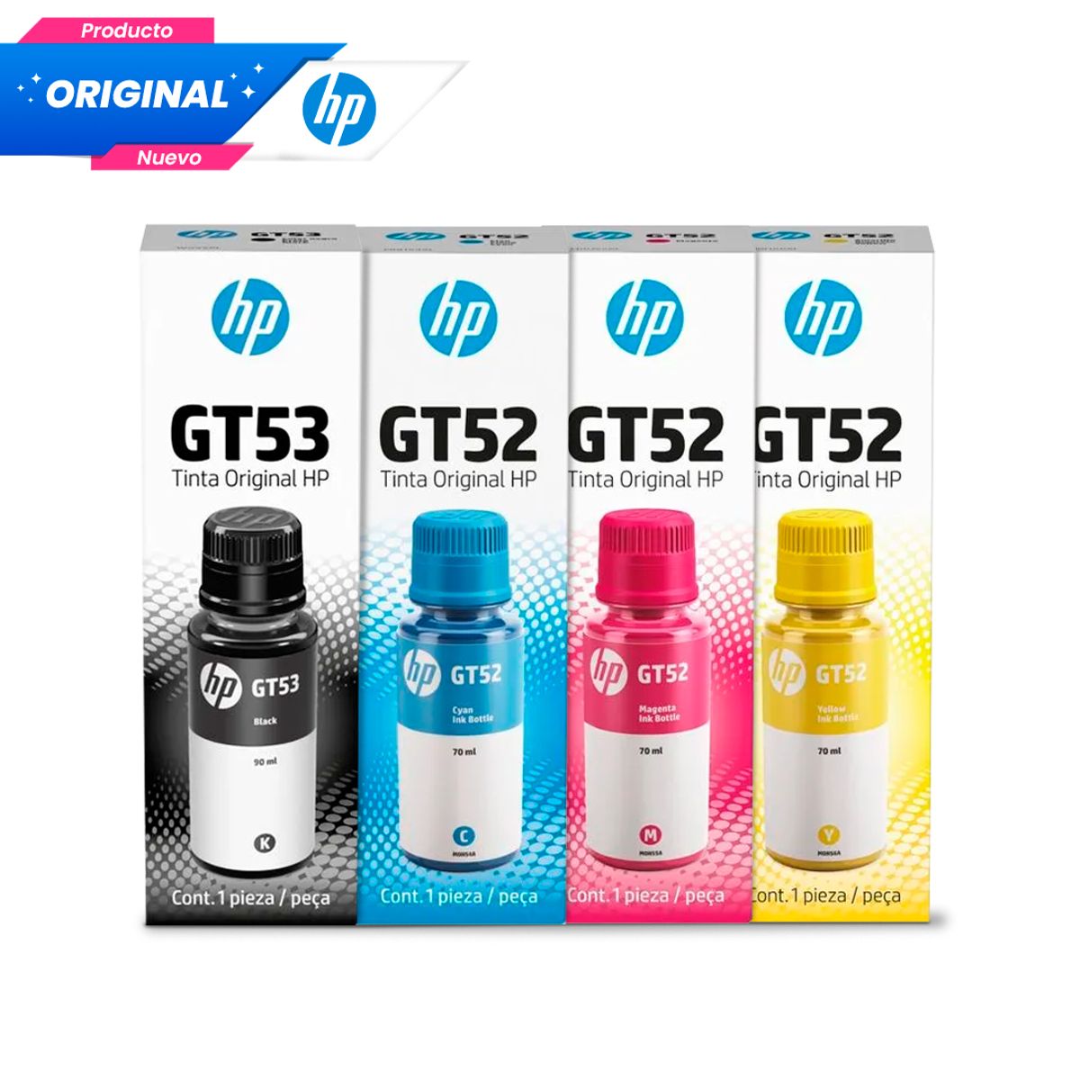 HP - Kit Tinta HP GT52 GT53 Original