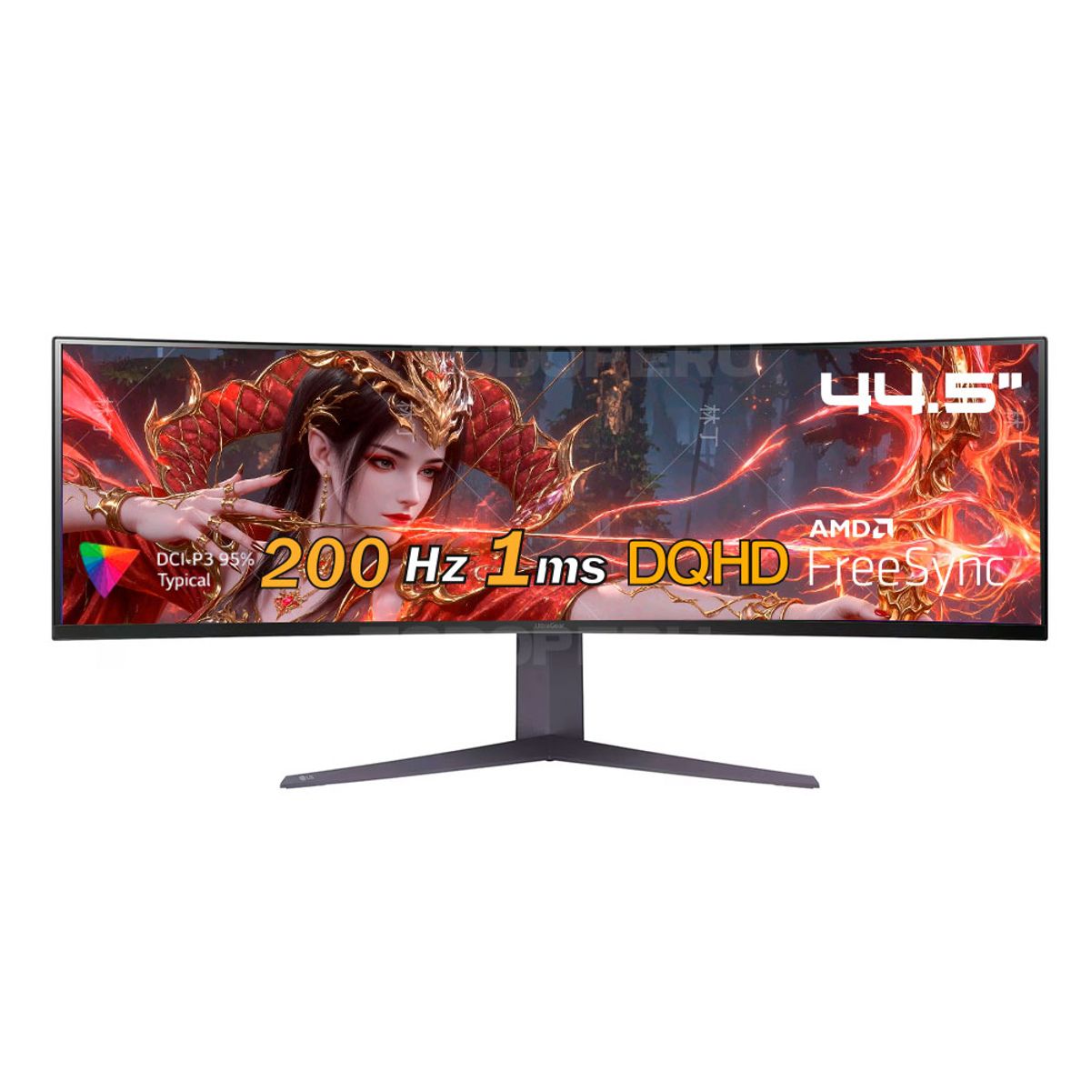 LG - MONITOR GAMING LG UltraGear 45GR75DC-B CURVO 445 VA DQHD 200Hz 1ms FreeSync