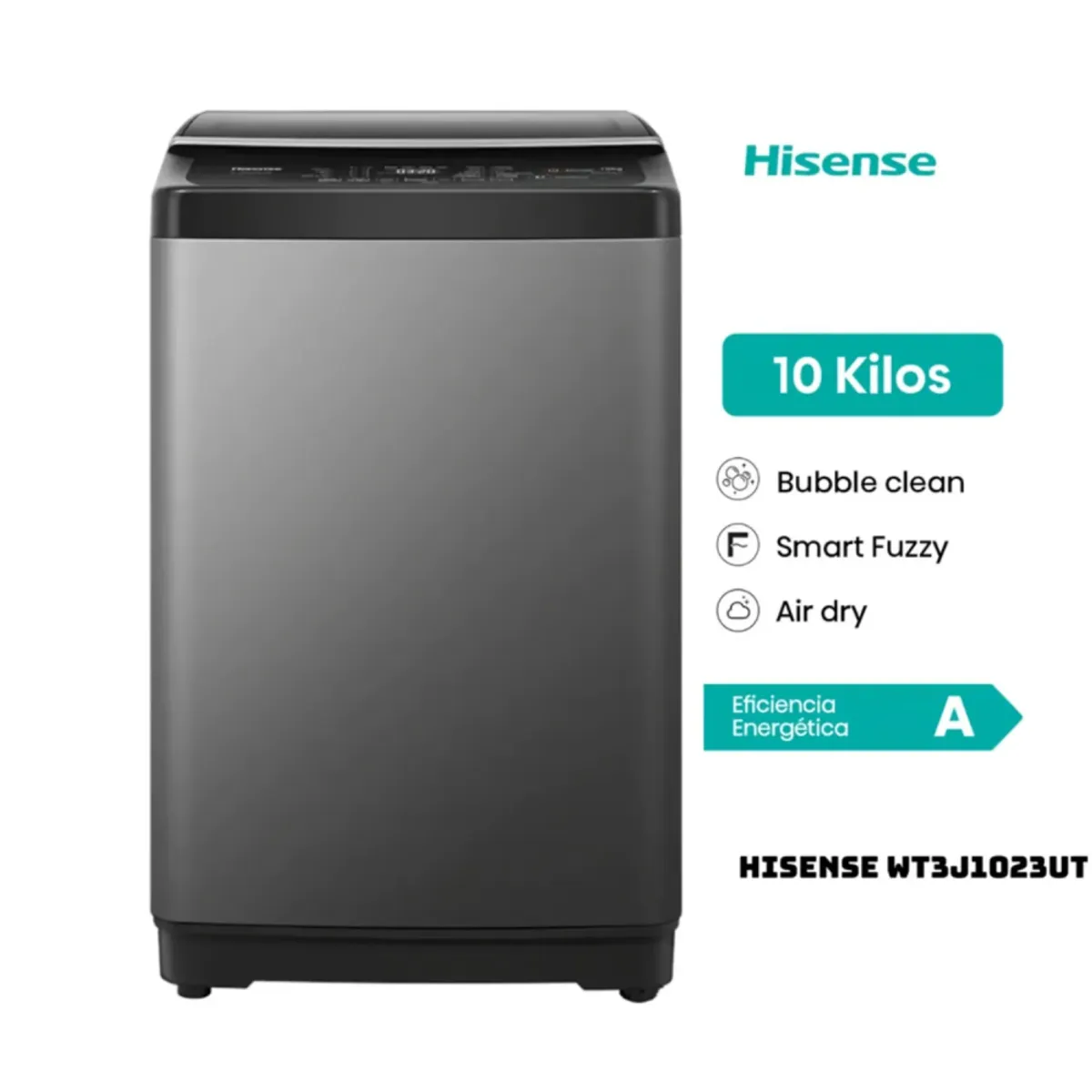 HISENSE - Lavadora Hisense Carga Superior 105kg WT1D1030UT
