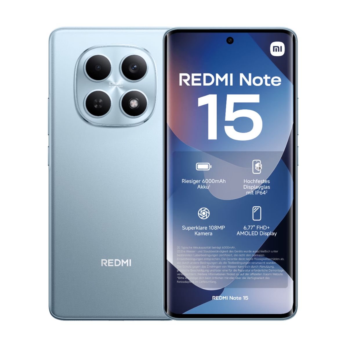 REDMI - CELULAR REDMI NOTE 15 4G 256GB 8RAM AZUL GLACIAR REGISTRADO
