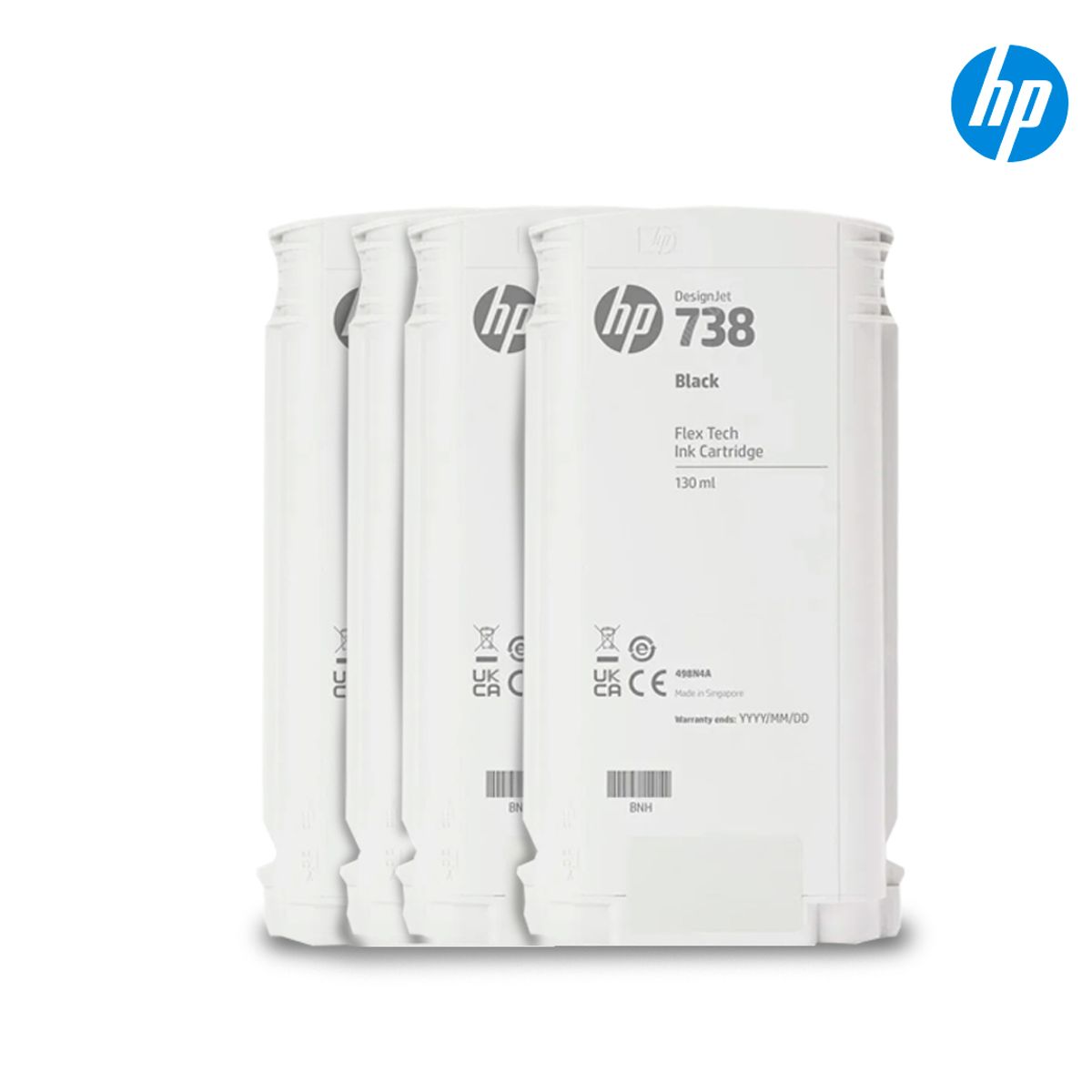 HP - Kit Tinta HP 738 130ML Negro Cian Magenta Amarillo