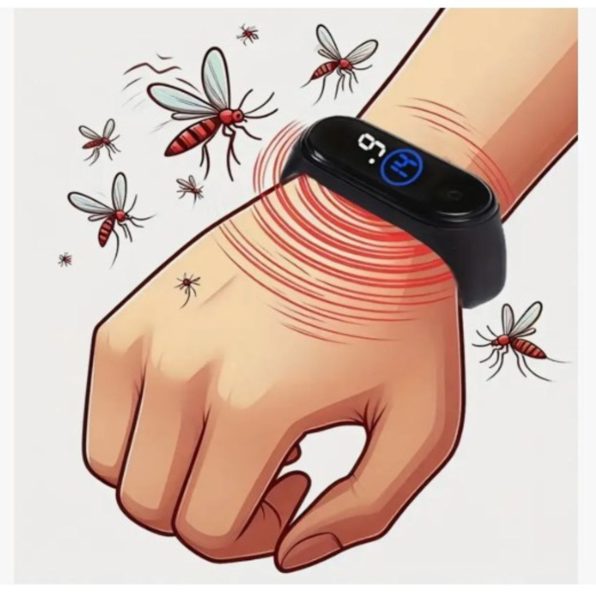 GENERICO - Pulsera Repelente de Mosquitos Unisex Reloj Brazalete Tecnologia Molecular