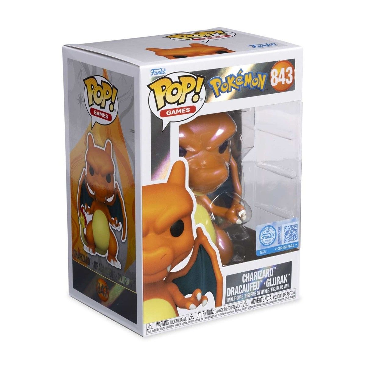 FUNKO - Funko Pop Charizard 843 Pokémon Games - Original Perú